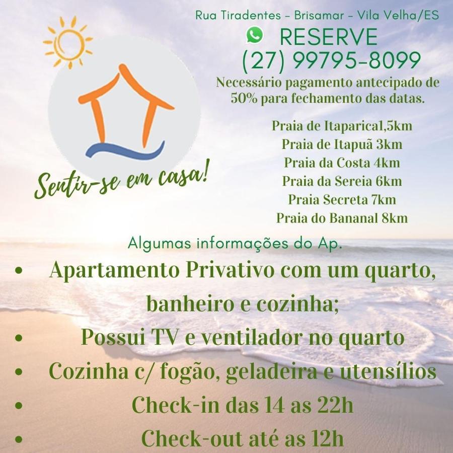 Ap 7 Inteiro Privatico C\ Wi-Fi. Sentir_Se Em Casa! Lejlighed Vila Velha  Eksteriør billede